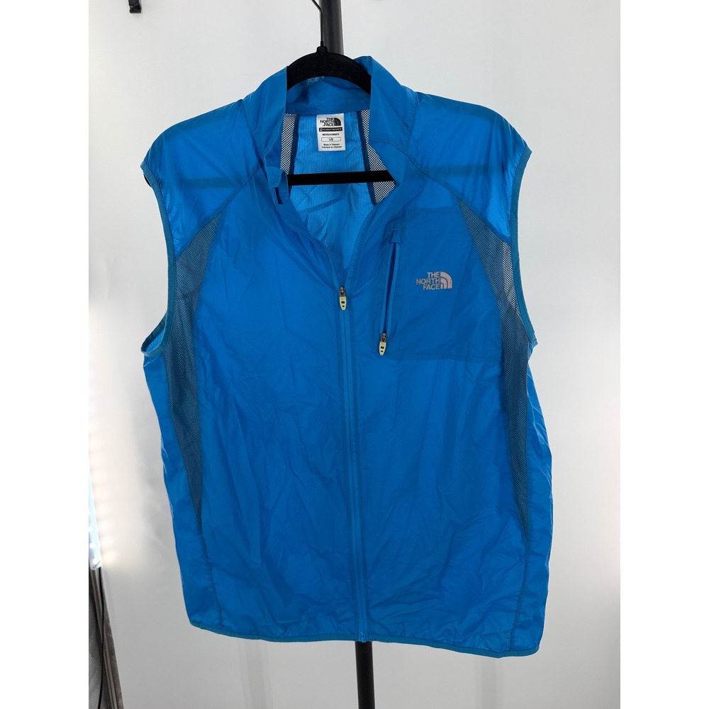 The North Face Flight Series Mens Blue Ripstop Mesh Running Vest Large